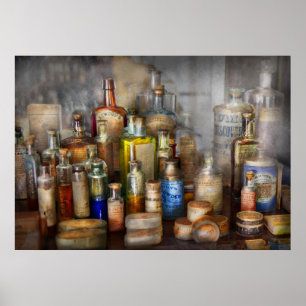 Apothecary - For all your Aches & Pains Poster