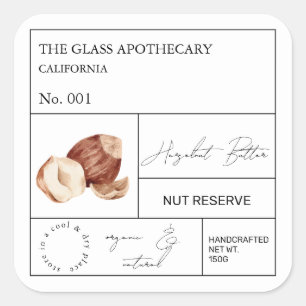 Apothecary Hazelnut Label