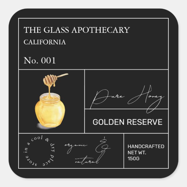 Apothecary Honey Label (Front)