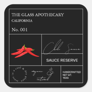 Apothecary Hot Chili Label