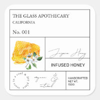 Apothecary Jasmine Infused Honey Label