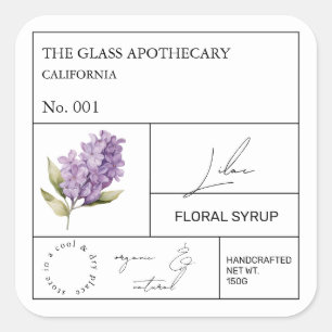 Apothecary Lilac Label
