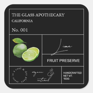 Apothecary Lime Label