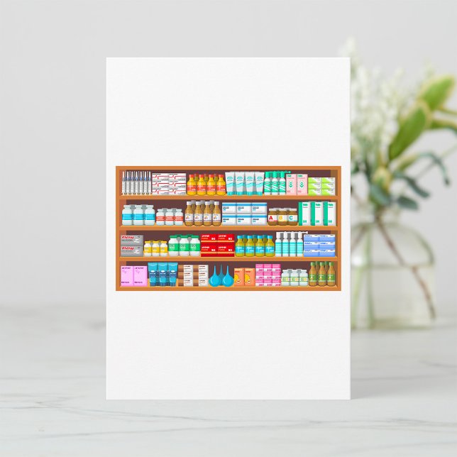 Apothecary Medicine Bottles and Supplies Pharmacy Invitation (Creator Uploaded)