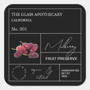 Apothecary Mulberry Label