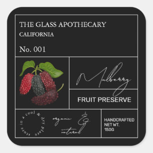Apothecary Mulberry Label