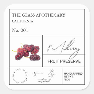 Apothecary Mulberry Label
