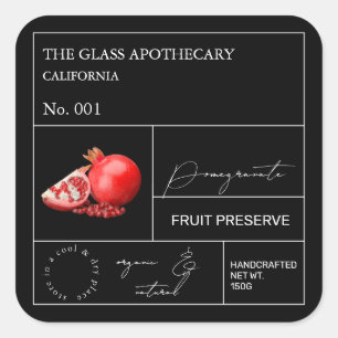 Apothecary Pomegranate Label