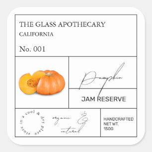 Apothecary Pumpkin Label