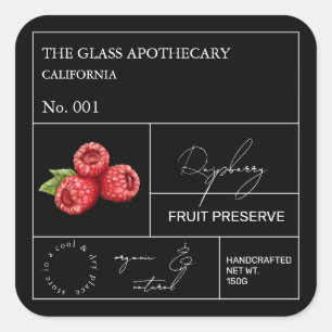 Apothecary Raspberry Label