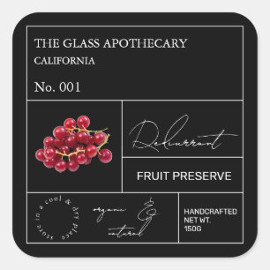 Apothecary Redcurrant Label