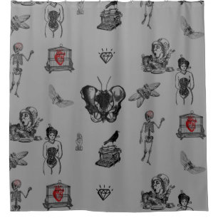 Apothecary Shower Curtain