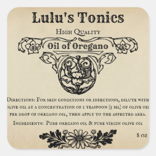 Apothecary Style Labels