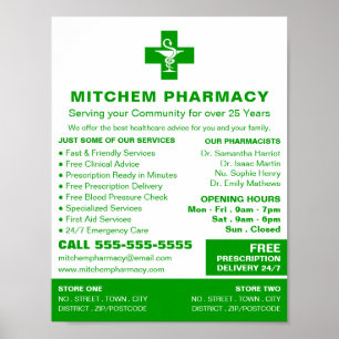 Apothecary Symbol, Pharmacy, Pharmacists Poster