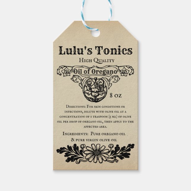 Apothecary Tag (Front)