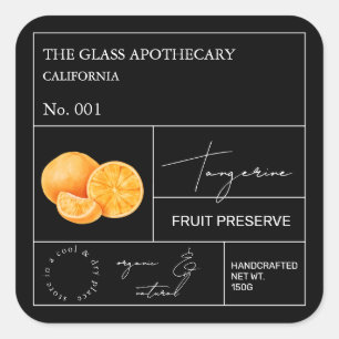 Apothecary Tangerine Label
