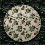 Apothecary Witch Plant | Steampunk Botanical Herbs Dartboard<br><div class="desc">90s Grunge, All Grown Up! Feminine, sophisticated Victorian era shabby chic steampunk seamless pattern featuring ripped paper with a pink rose on a grunge background. This vintage 1990s inspired abstract design features a gorgeous palette that adds perfect pop of colour. For coordinating products or colours, please visit JustFharryn @zazzle.com #zazzlemade...</div>