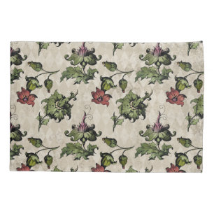 Apothecary Witch Plant   Steampunk Botanical Herbs Pillowcase