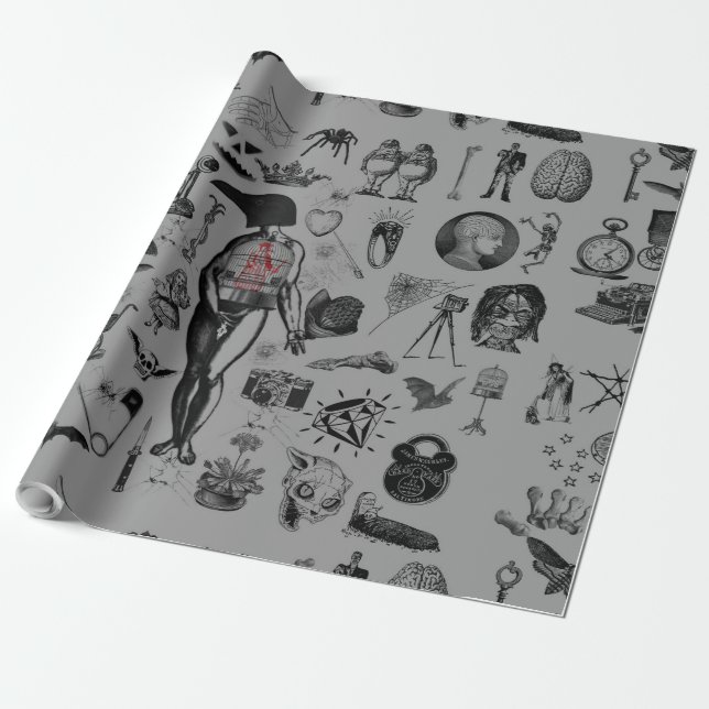 Apothecary Wrapping Paper (Unrolled)