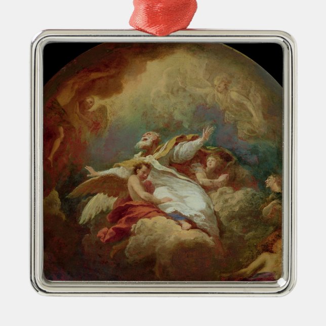 Apotheosis of St. Ambrose Metal Ornament (Front)