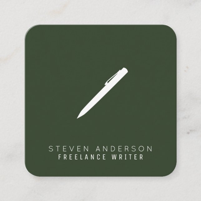 App icon shape with logo square business card (Front)