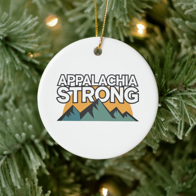 Appalachia Strong Ceramic Ornament (Tree)