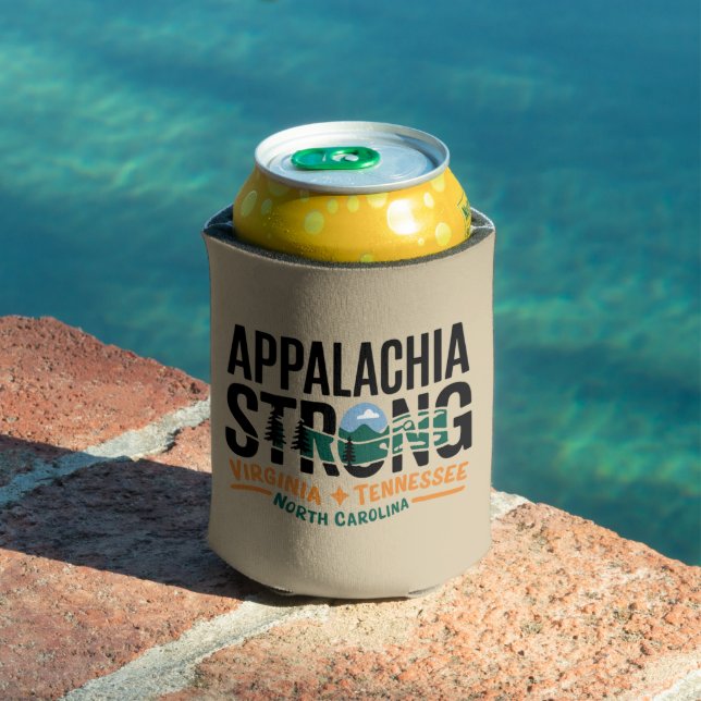 Appalachia Strong Mountain Outdoors Hiking NC  Can Cooler (In Situ Pool)