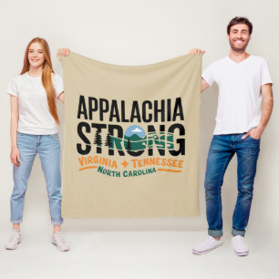 Appalachia Strong Mountain Outdoors Hiking NC Fleece Blanket