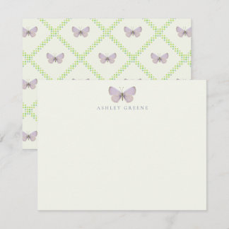 Appalachian Blue Butterfly Flat Note Card
