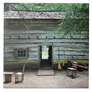 Appalachian Home at Mabry Mill, Virginia Ceramic Tile