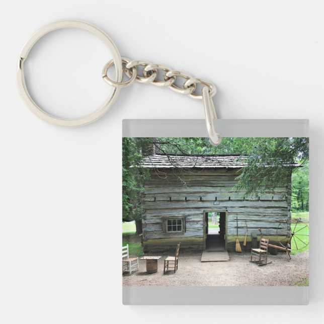 Appalachian Home at Mabry Mill, Virginia Key Ring (Front)