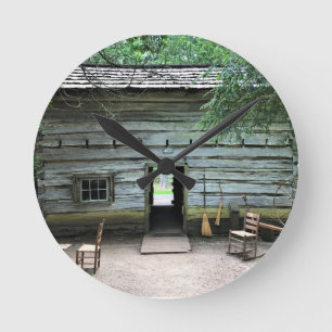 Appalachian Home at Mabry Mill, Virginia Round Clock