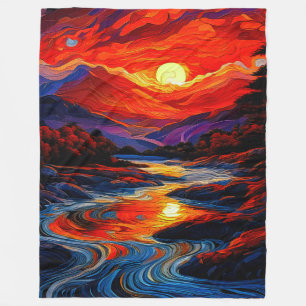 Appalachian Mountains 004 Fleece Blanket