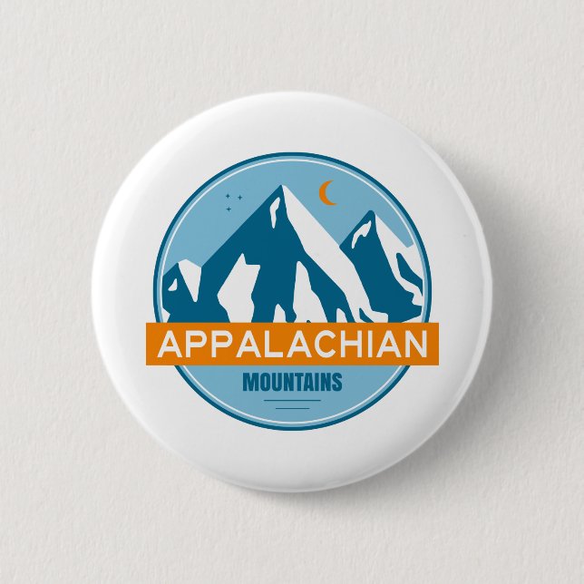 Appalachian Mountains 6 Cm Round Badge (Front)