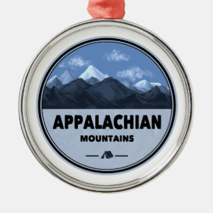 Appalachian Mountains Camping Metal Ornament