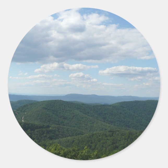 Appalachian Mountains I Shenandoah Classic Round Sticker (Front)