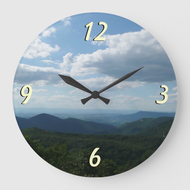 Appalachian Mountains II Shenandoah Large Clock (Front)