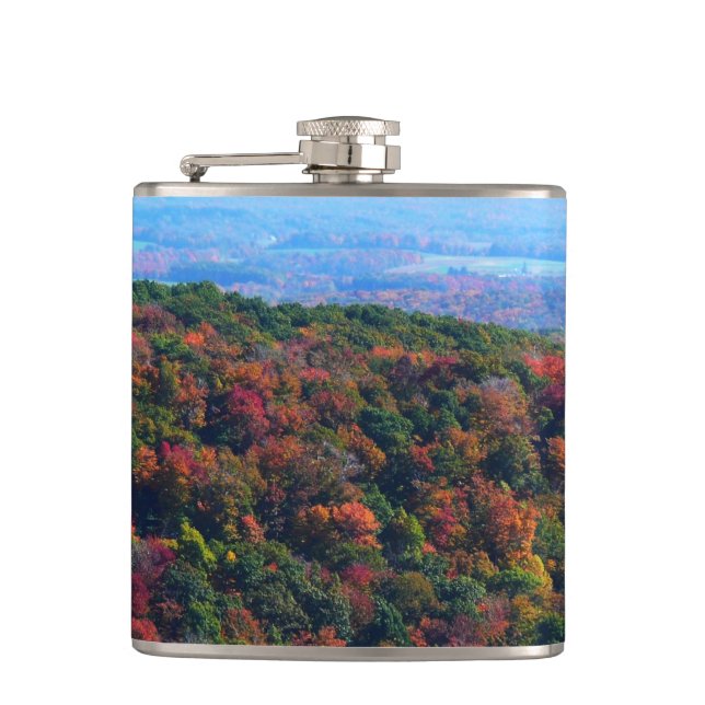 Appalachian Mountains in Fall Hip Flask (Front)