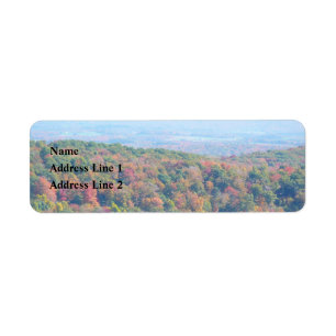 Appalachian Mountains in Fall Return Address Label