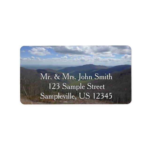 Appalachian Mountains in Spring Label (Front)