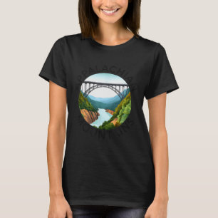 Appalachian Mountains New River Gorge Bridge West T-Shirt