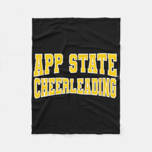 Appalachian State Cheerleading Apparel Sports Fan  Fleece Blanket