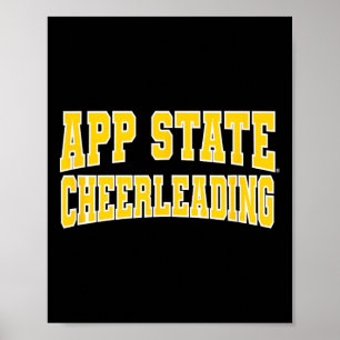 Appalachian State Cheerleading Apparel Sports Fan Poster