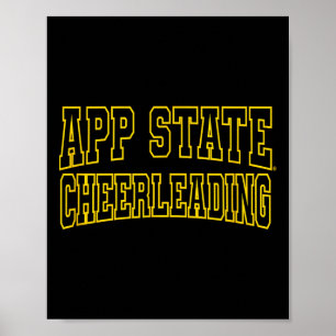 Appalachian State Cheerleading Apparel Sports Fan Poster
