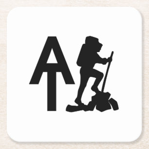 Appalachian Trail - AT - Bucket List Hike Square Paper Coaster