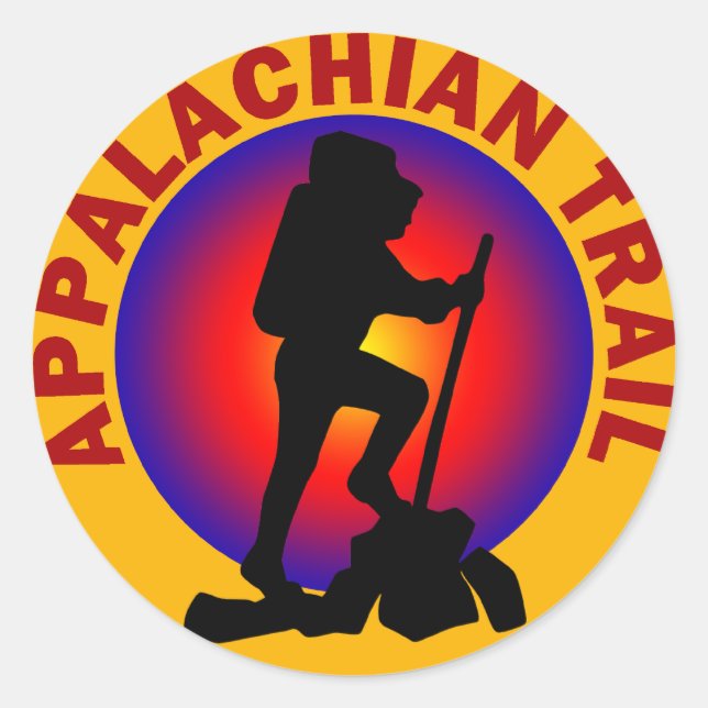 Appalachian Trail Classic Round Sticker (Front)