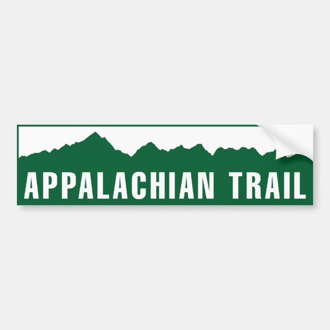 Appalachian Trail (Elevation) Bumper Sticker (Front)