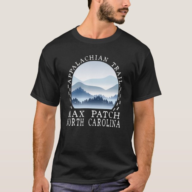 Appalachian Trail Hikers Hiking at Maxpatch North  T-Shirt (Front)