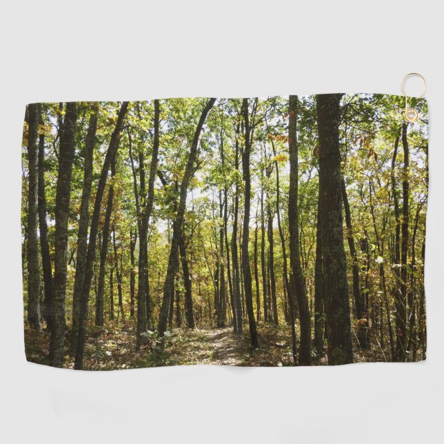 Appalachian Trail in October at Shenandoah Golf Towel (Horizontal)