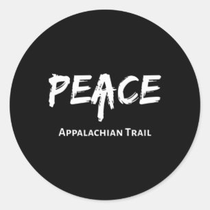 Appalachian Trail Logo - At Peace Hiking Classic Round Sticker